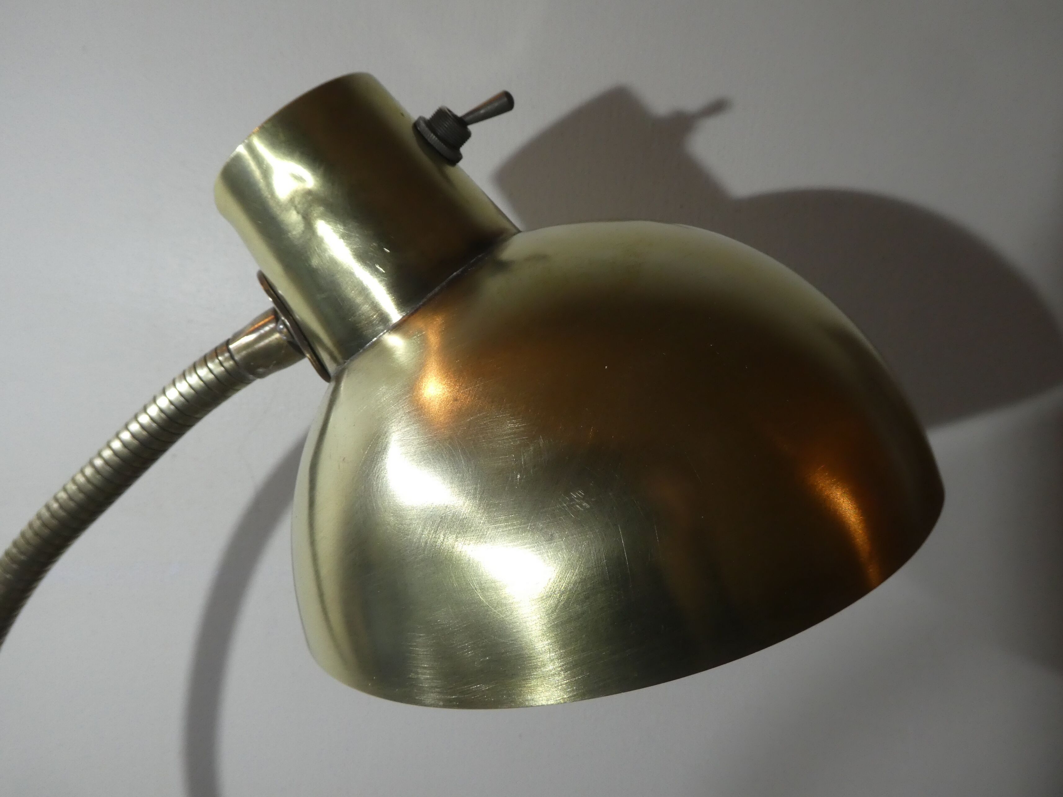 Brass desk lamp