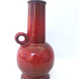 Red Keramik vase 1970