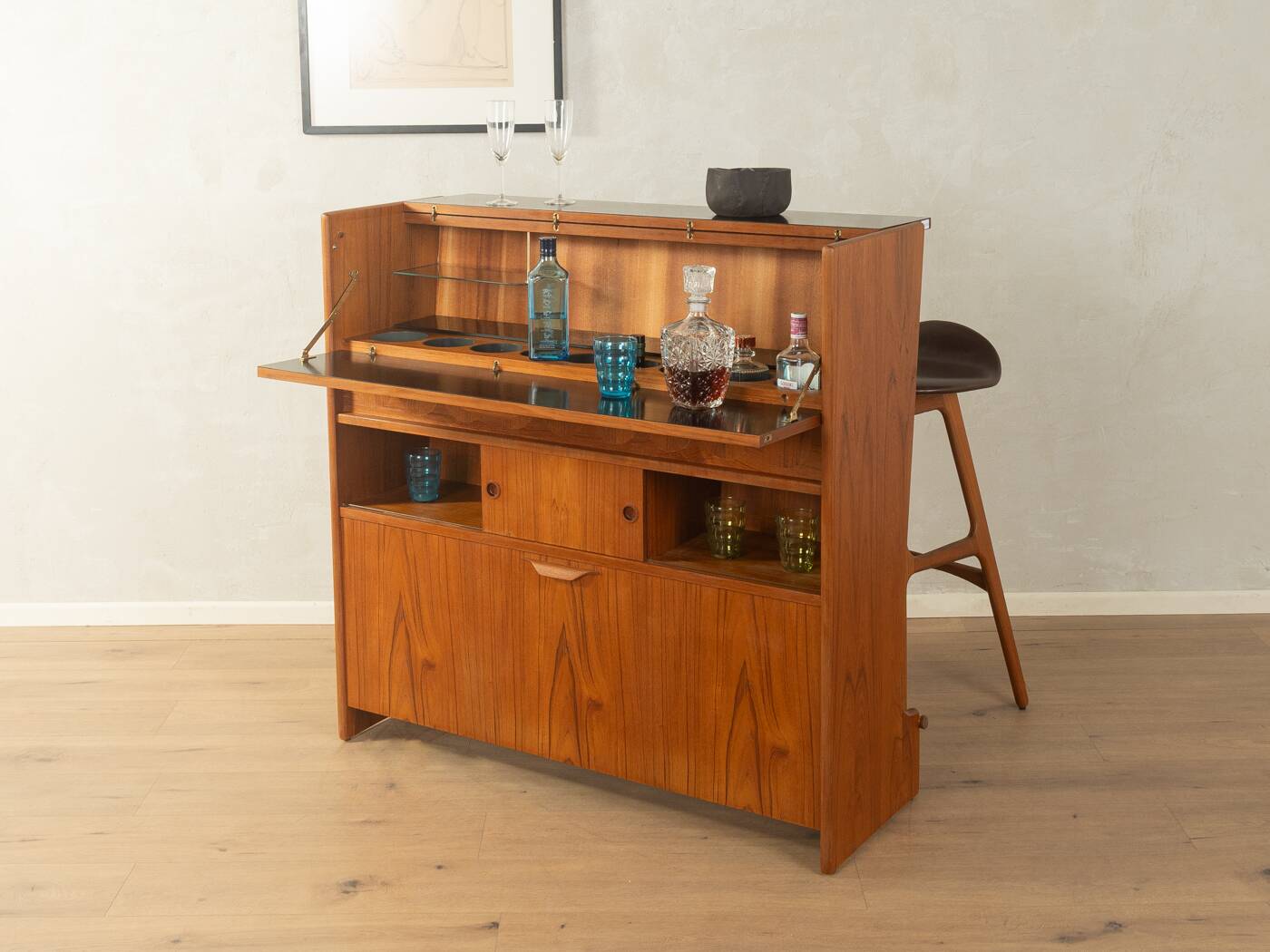 SK661 home bar from the 1960s by Johannes Andersen for J Skaaning & Søn