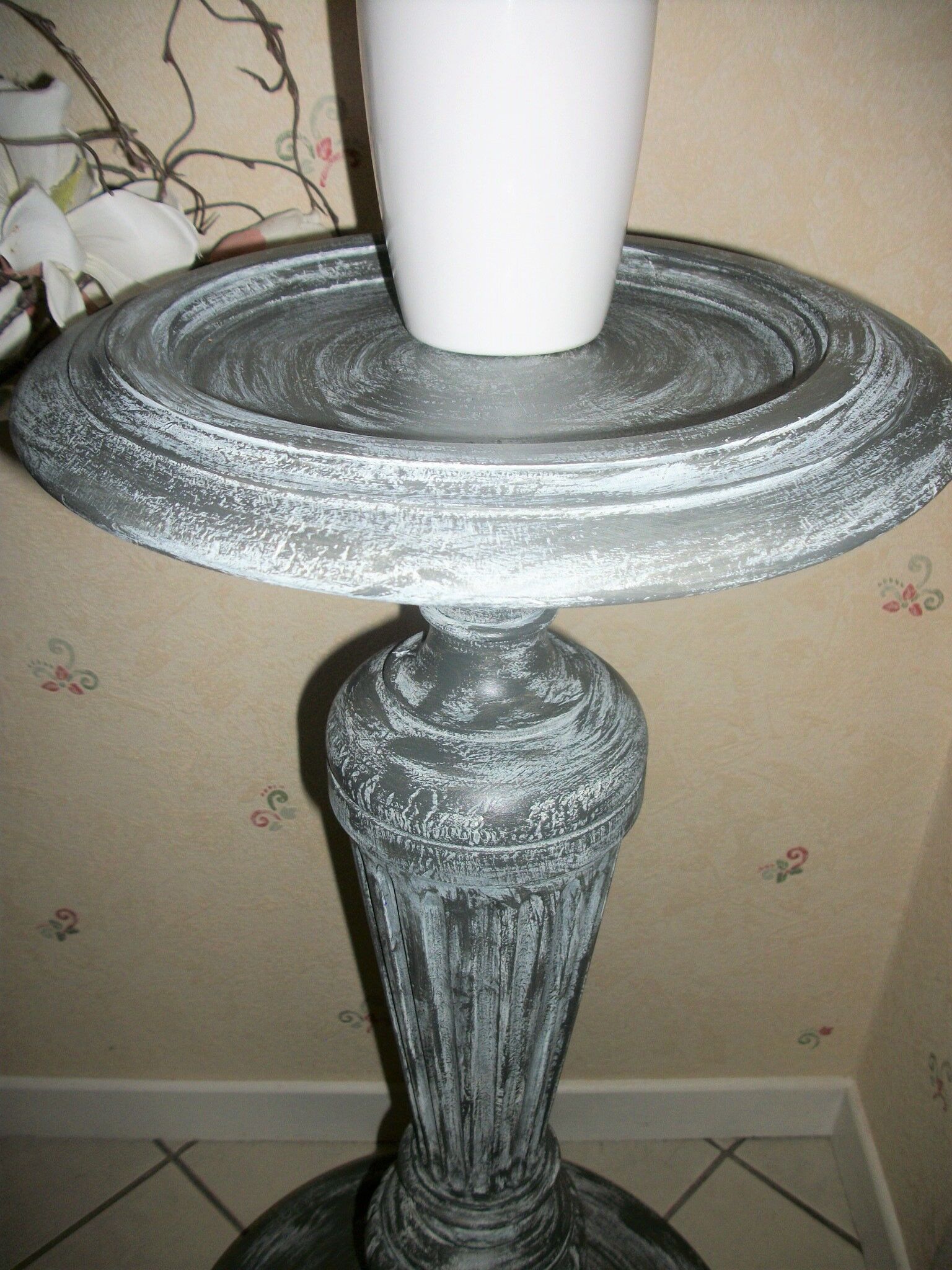 Shabby shabby cerusé wooden harness furniture