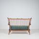 Mid-Century Scandinavian armchair with bars, 1950s