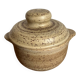 Stoneware sugar bowl