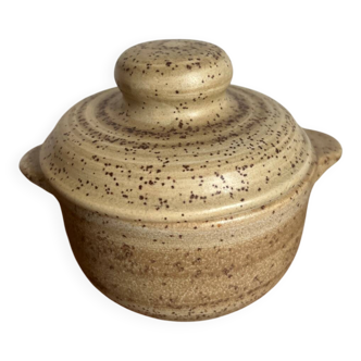 Stoneware sugar bowl