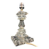 Baccarat style Art Deco crystal lamp base