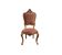 Baroque chair brown leather