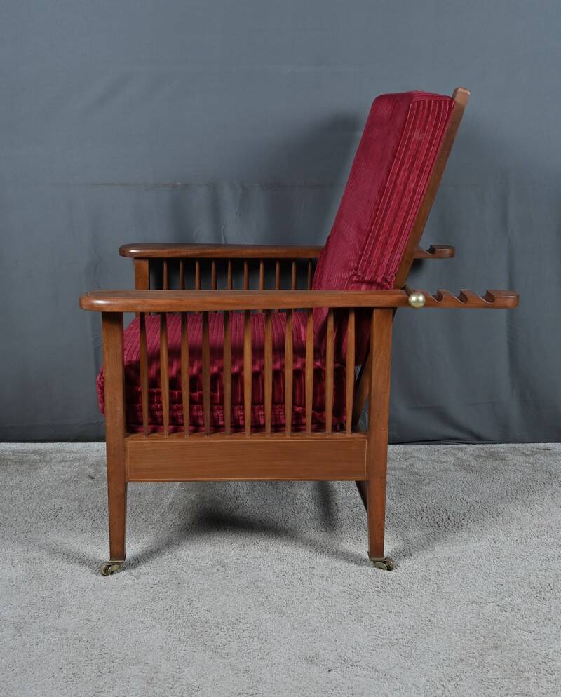 Morris chair in Mahogany, Arts & Crafts style – Early 20th century