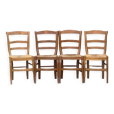 4 straw chairs