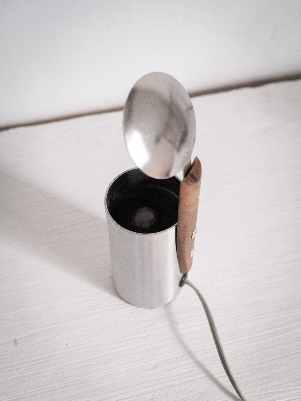 Vintage aluminum lamp