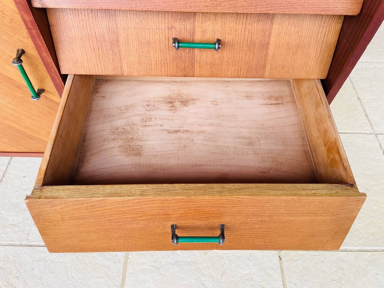 Vintage enfilade in ash and mahogany circa 1950s