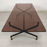 Table basse vintage verre
