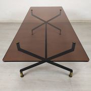 Table basse vintage verre