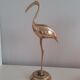 Flamant rose en laiton 30 cm