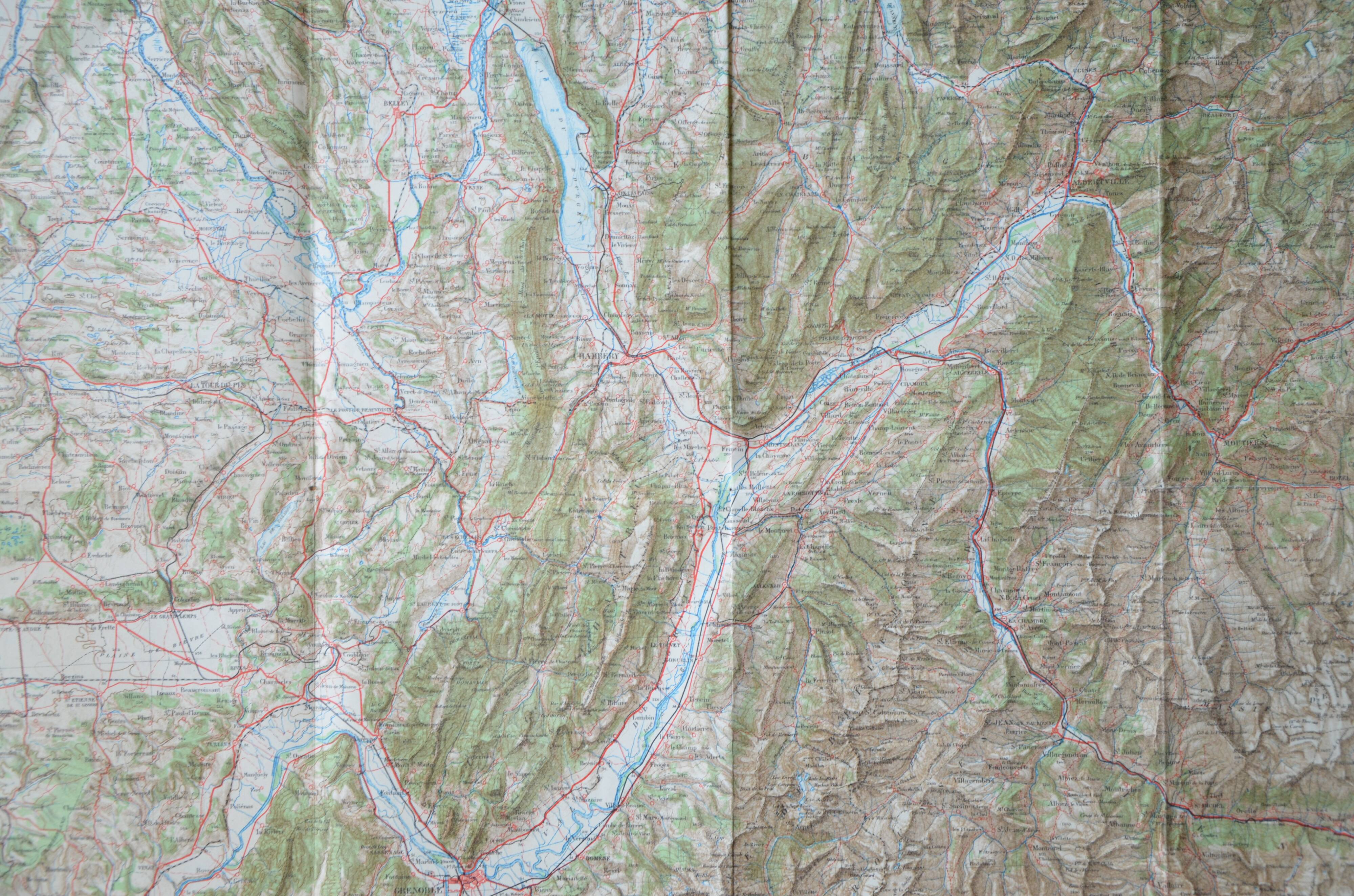 Carte vintage de Grenoble