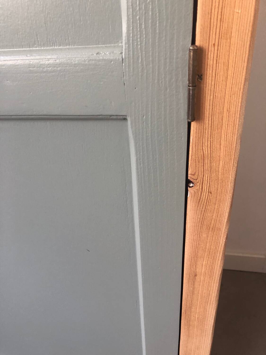 Verdigris two-door wardrobe
