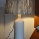 Lampe bouteille grès vintage