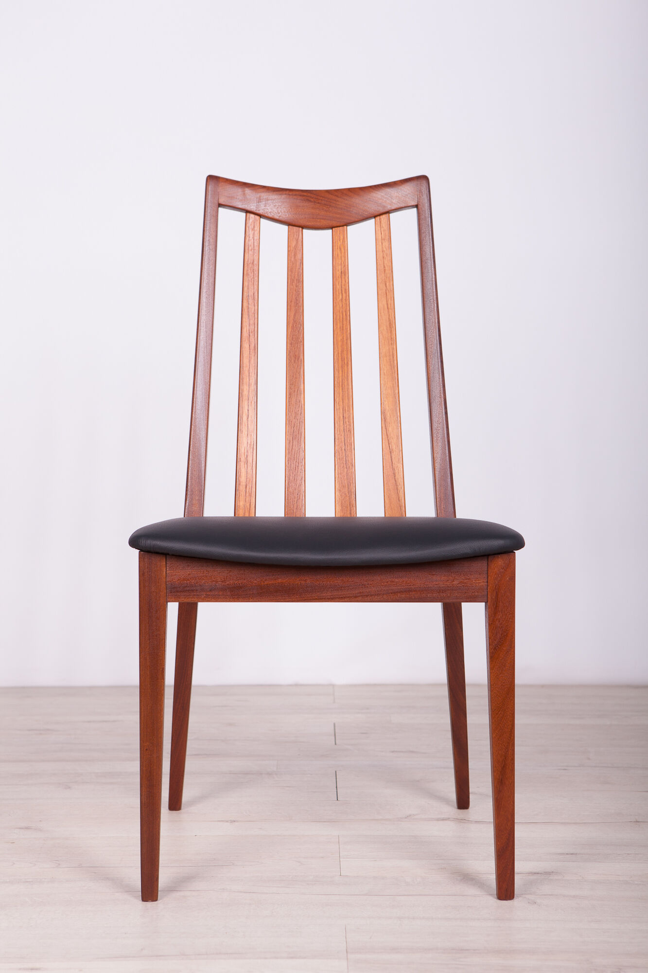 Leather and Teak Dining Chairs by Leslie Dandy for G-Plan, 1960s, Set of 6