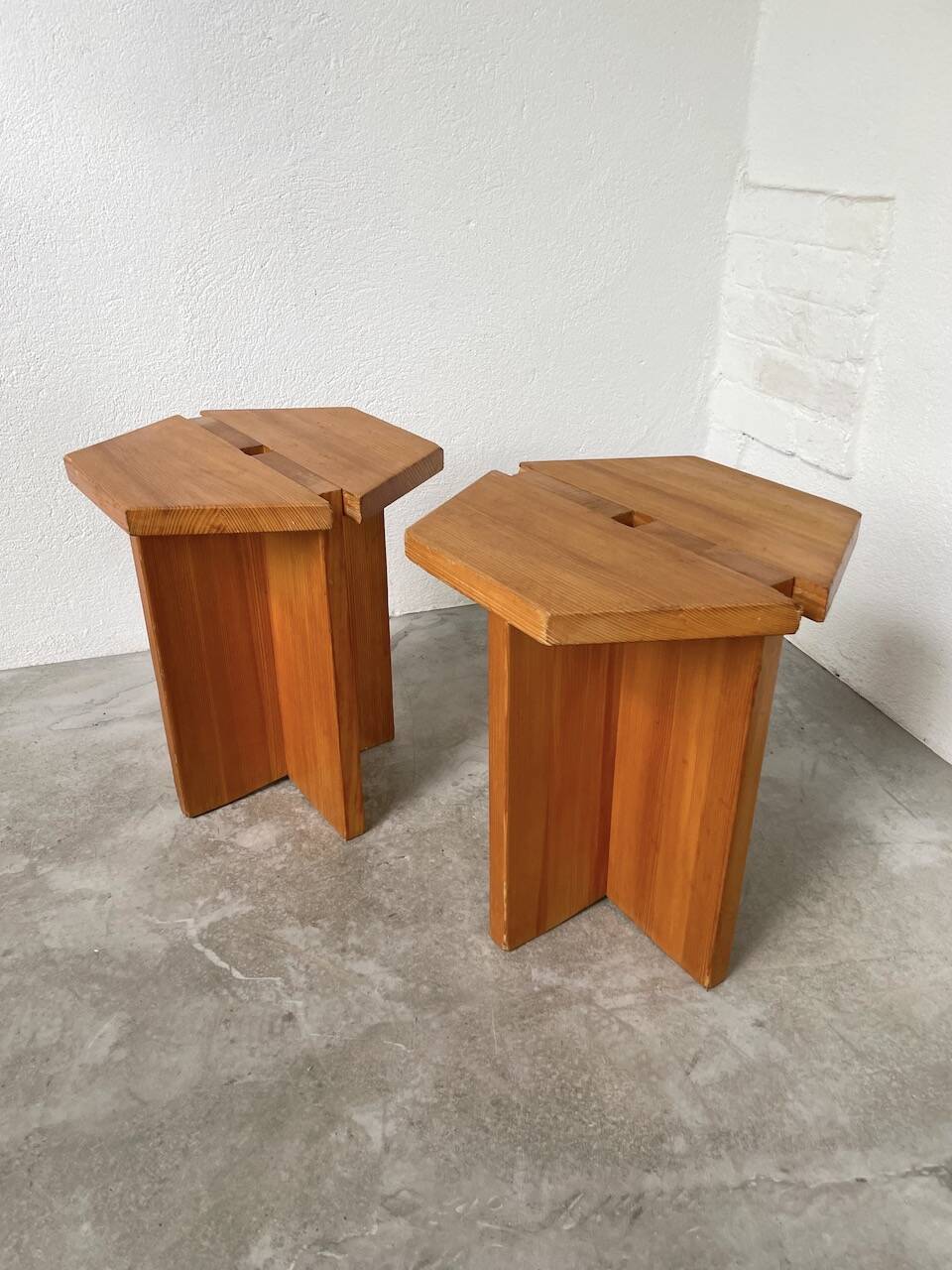 Pair of René Martin stools