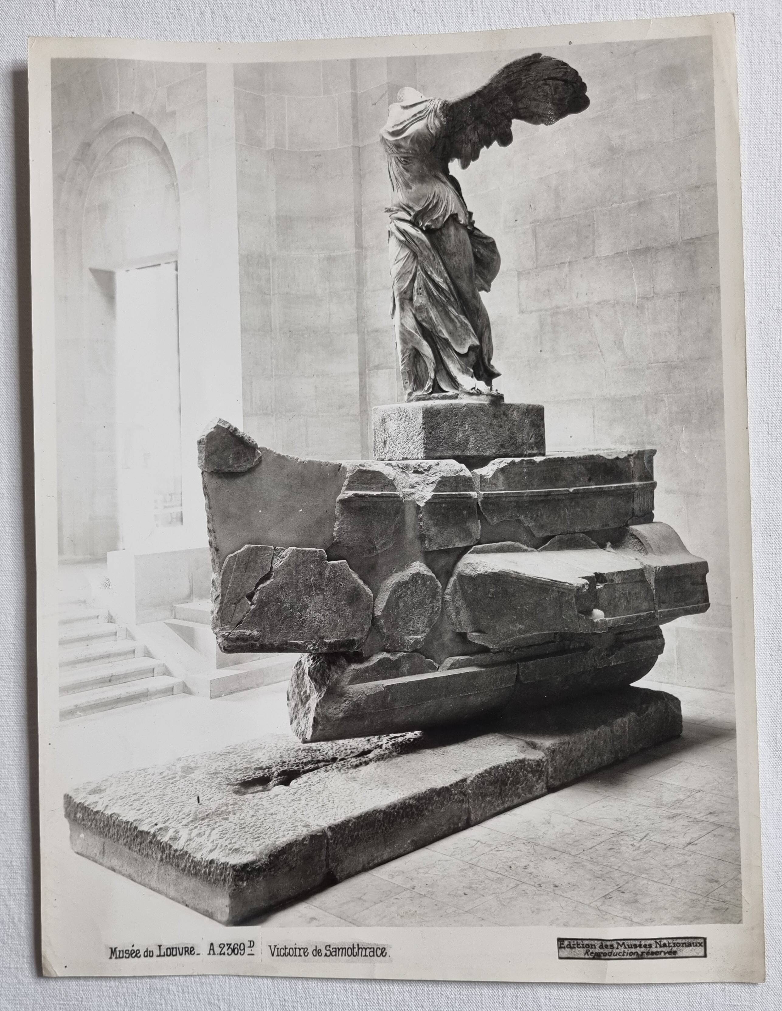Silver print Winged Victory of Samothrace National Museums Edition 22x30 cm