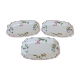 Set of 3 Raviers Villeroy and Boch model Clarissa