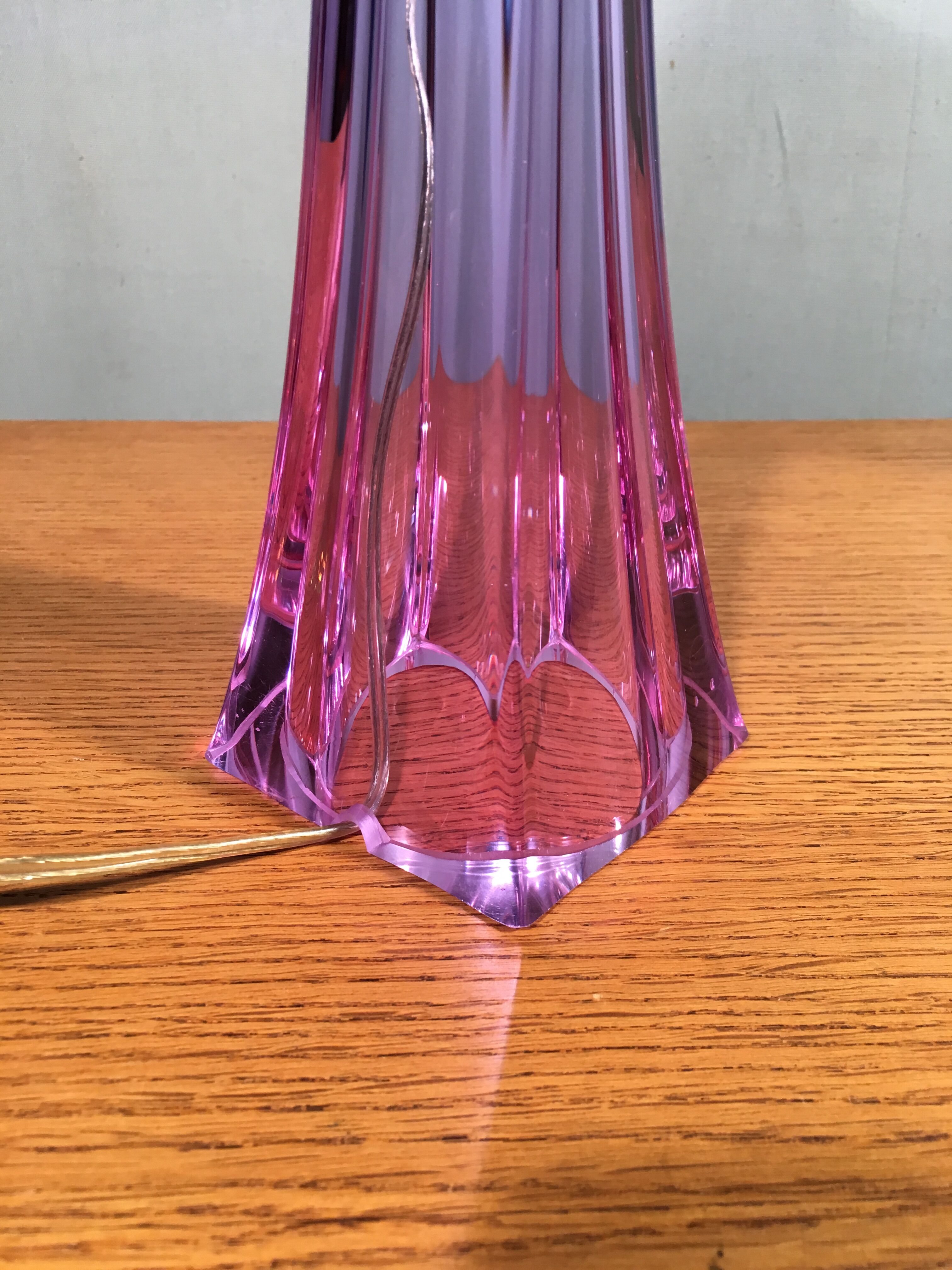 1950 glass lamp