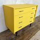 Yellow vintage Scandinavian-style chest of drawers