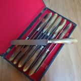 Set of 22 horn handle knives