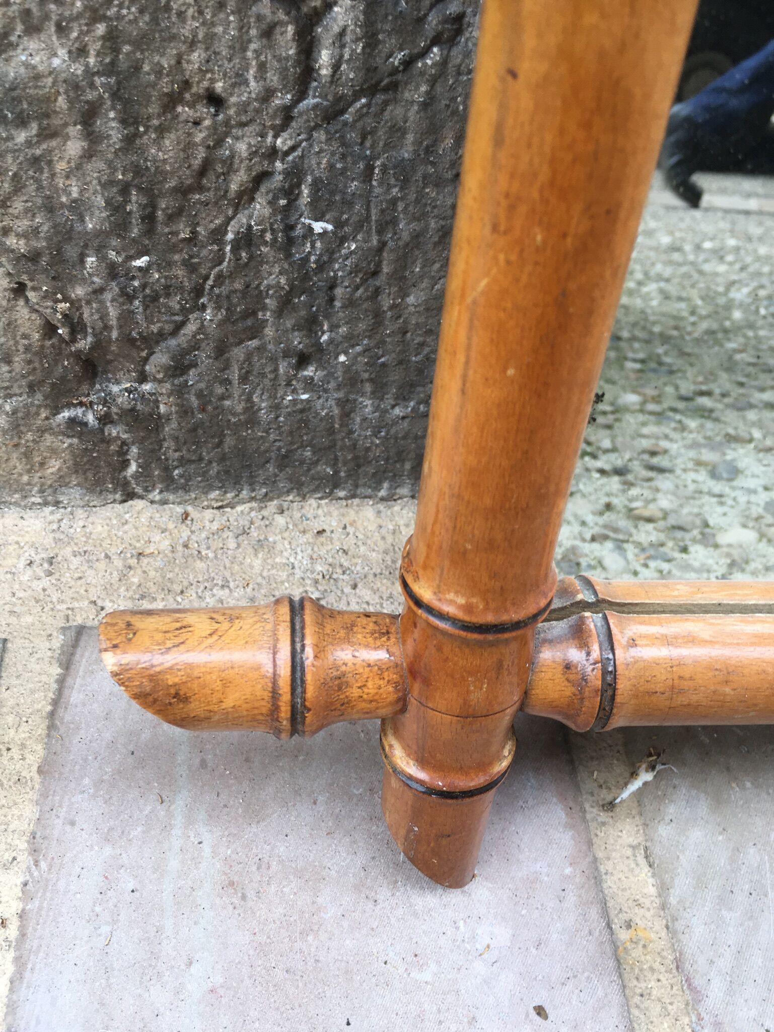 Bamboo imitation wooden mirror 56 x 43