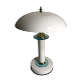 Lampe champignon métal blanc