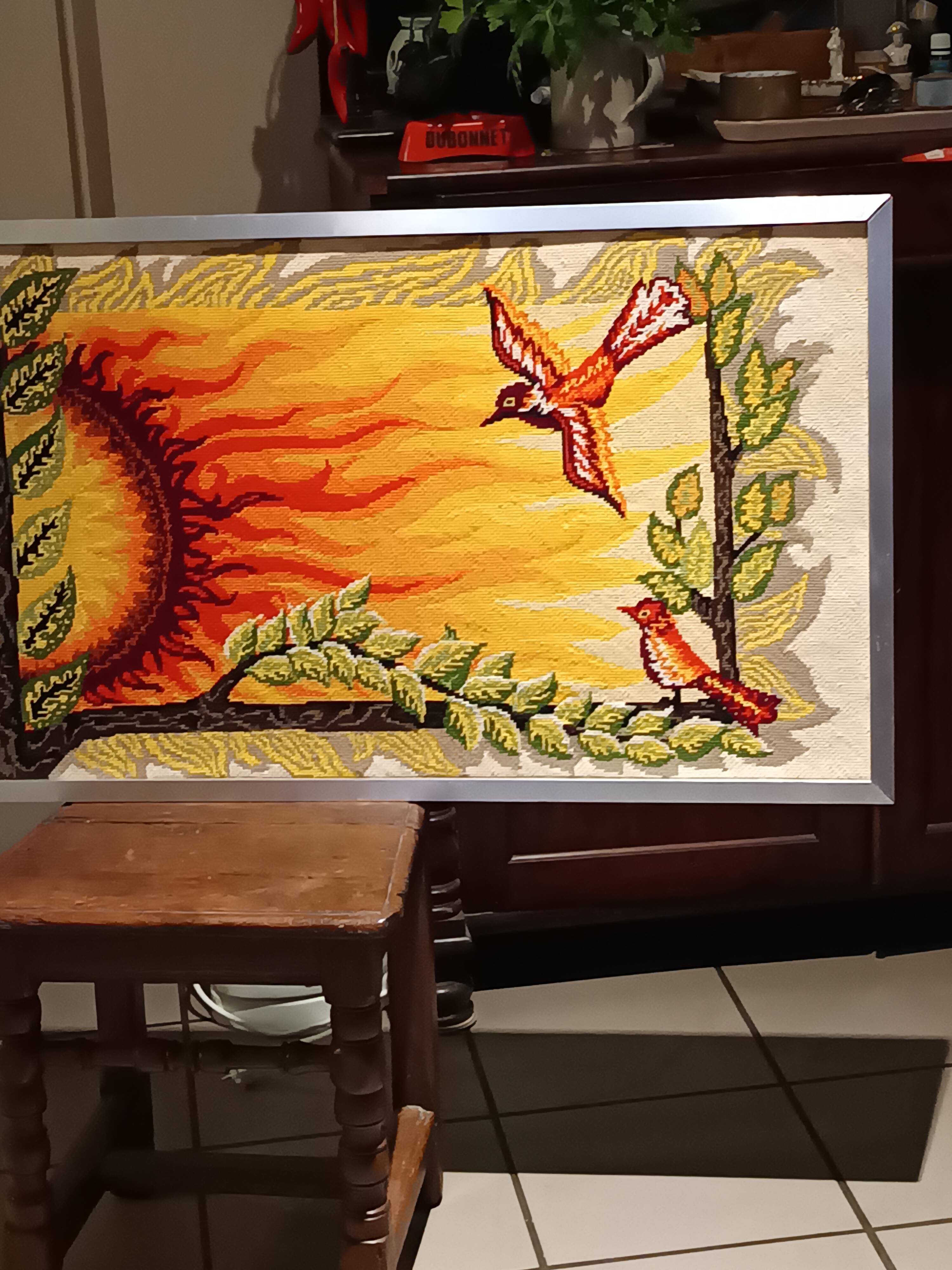 Tapisserie murale "Solstice" en laine fait main Steiner Frères