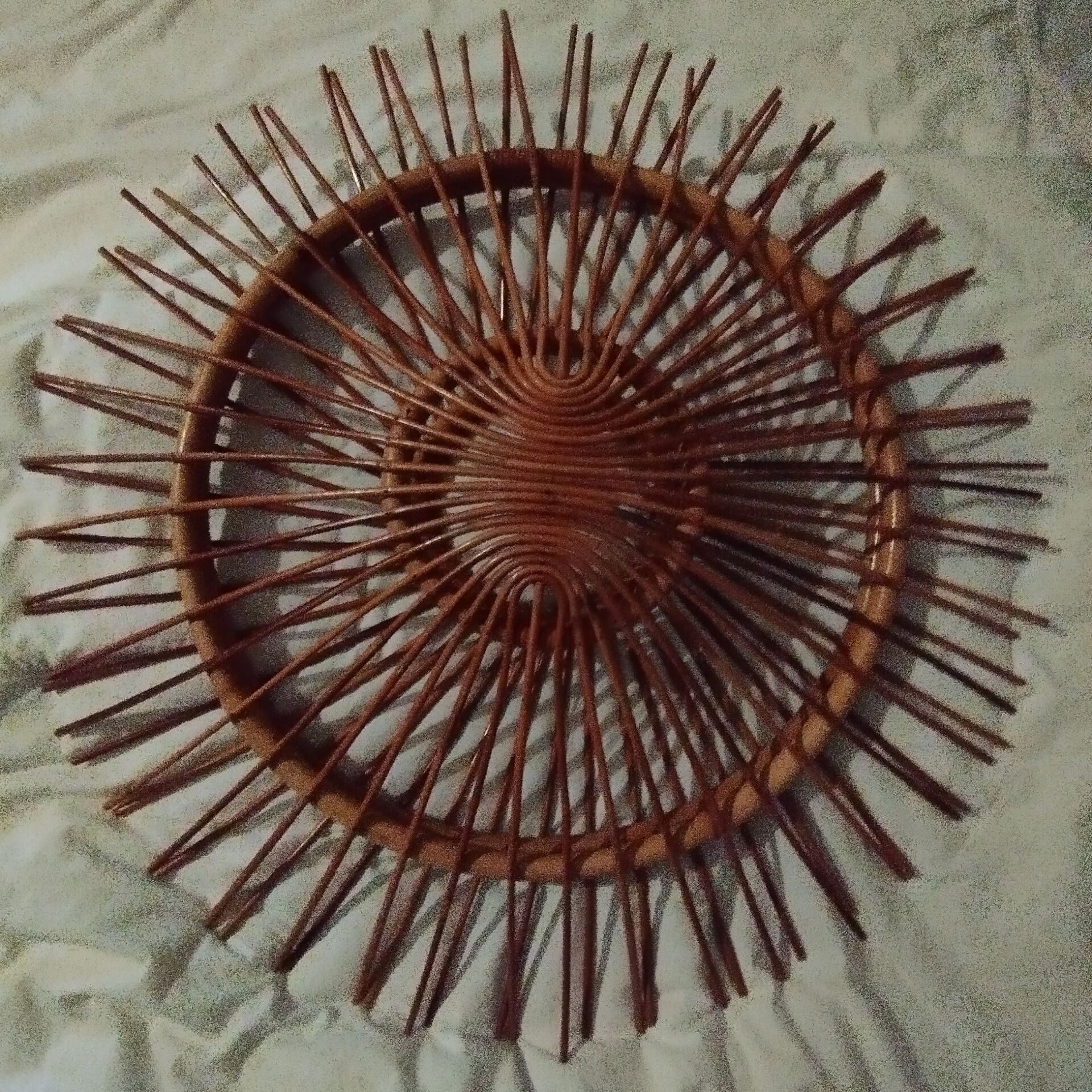 Lustre en rotin type Audoux minet