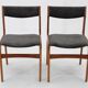 1960s Pair of Danish Teak Dining Chairs, Restored