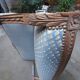 Sofa bench, louis xvi two-seater style, walnut structure