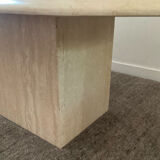 Table basse en travertin années 70