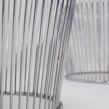 Pair of wire stools - 1970s