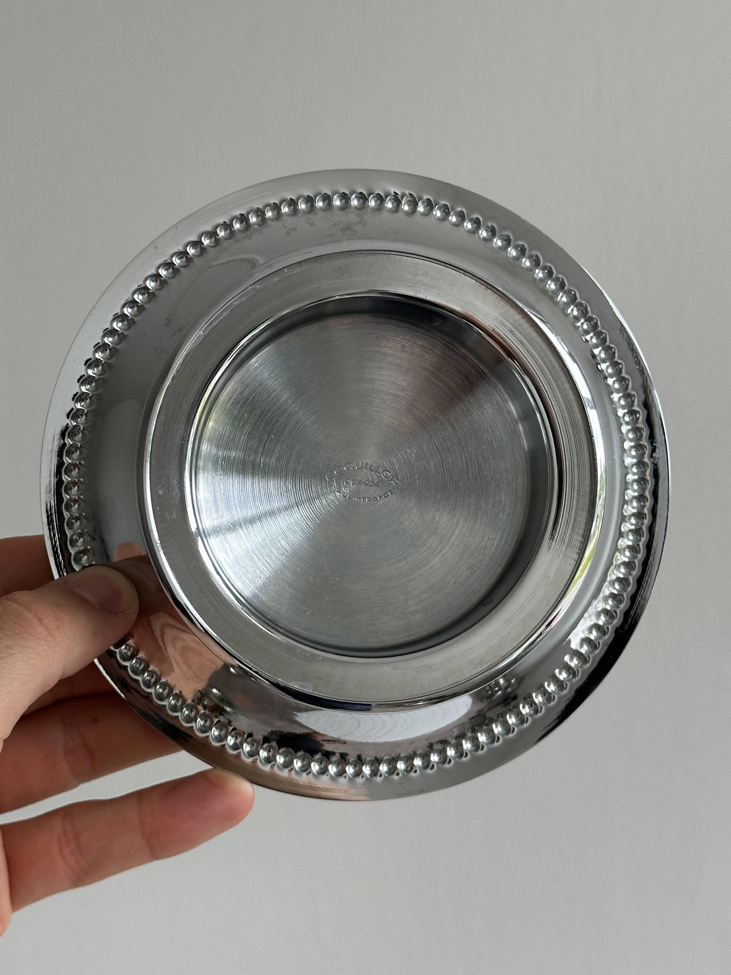 Coquillor butter dish in stainless steel