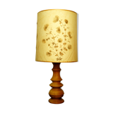 Solid wood "Herbier" lamp 1970