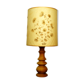 Solid wood "Herbier" lamp 1970