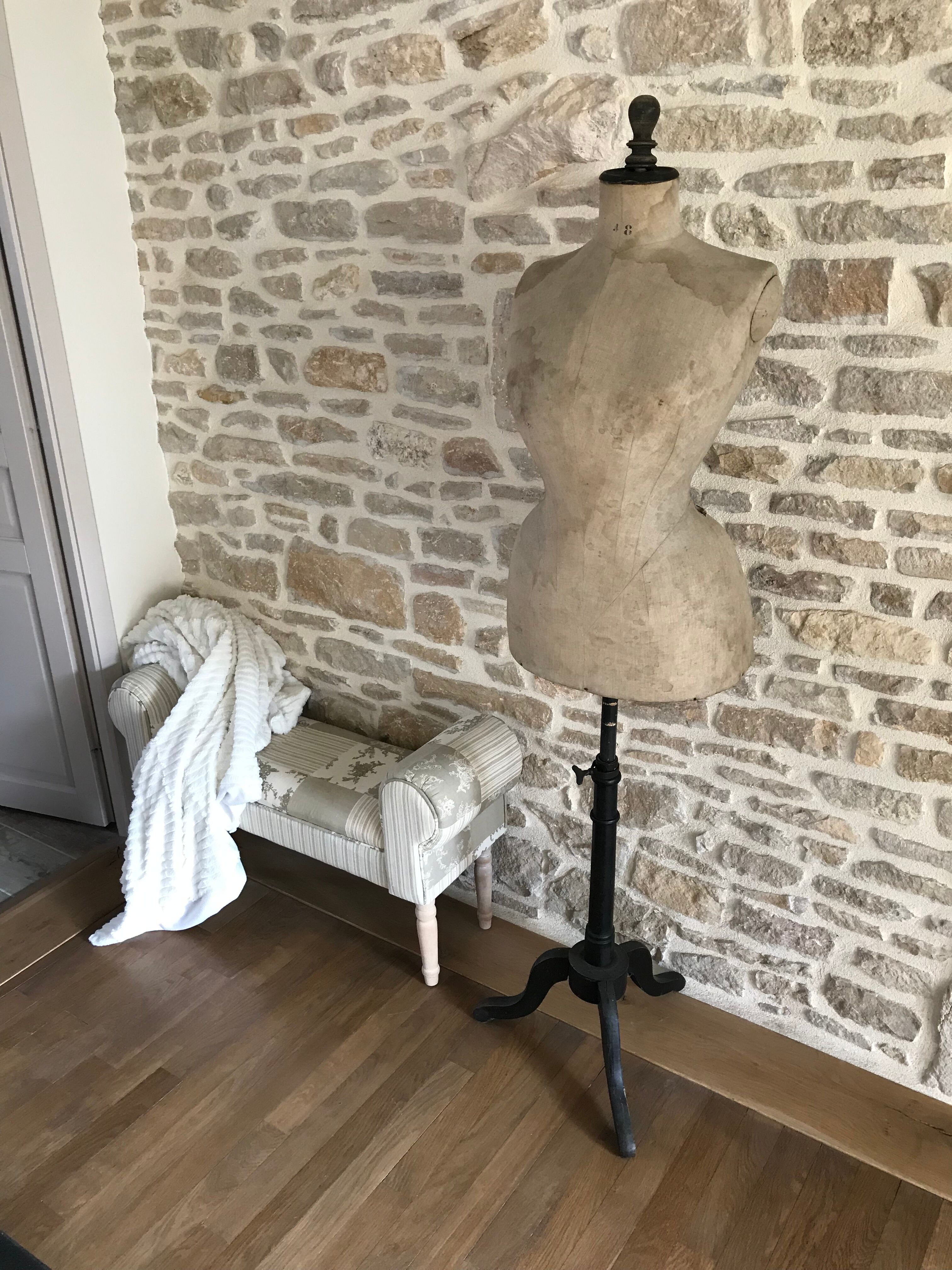 Very old seamstress bust