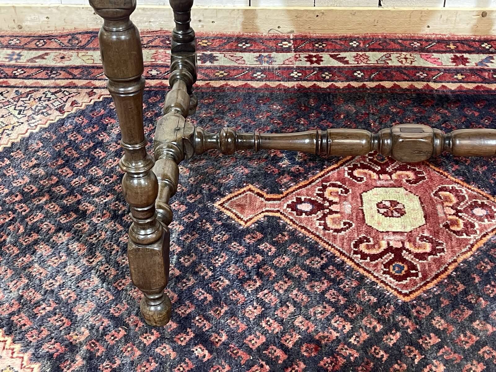 19th-century desk in walnut and oak