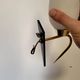 Pair of Arlus wall lights in brass, opaline and lacquered glass from the 1950s