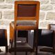 Series of six oak chairs
