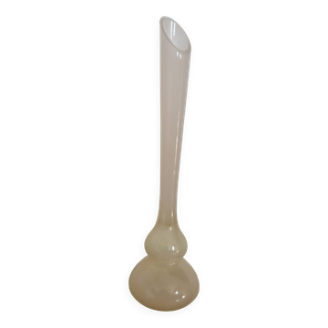 Pale pink opaline soliflore vase, 60s-70s