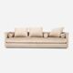 Sofa KOPENHAGA beige velour, Scandinavian design