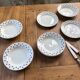 Set de 7 assiettes à dessert « lys »