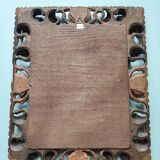 Miroir en bois sculpté et doré