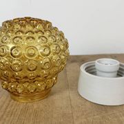 Vintage White Porcelain Ceiling Light, 1970s