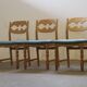 Chaises de salle à manger en chêne brutalistes danoises des années 1960 attribuées à Henning Kjærnulf.