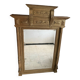 Large mercury beveled wooden mirror