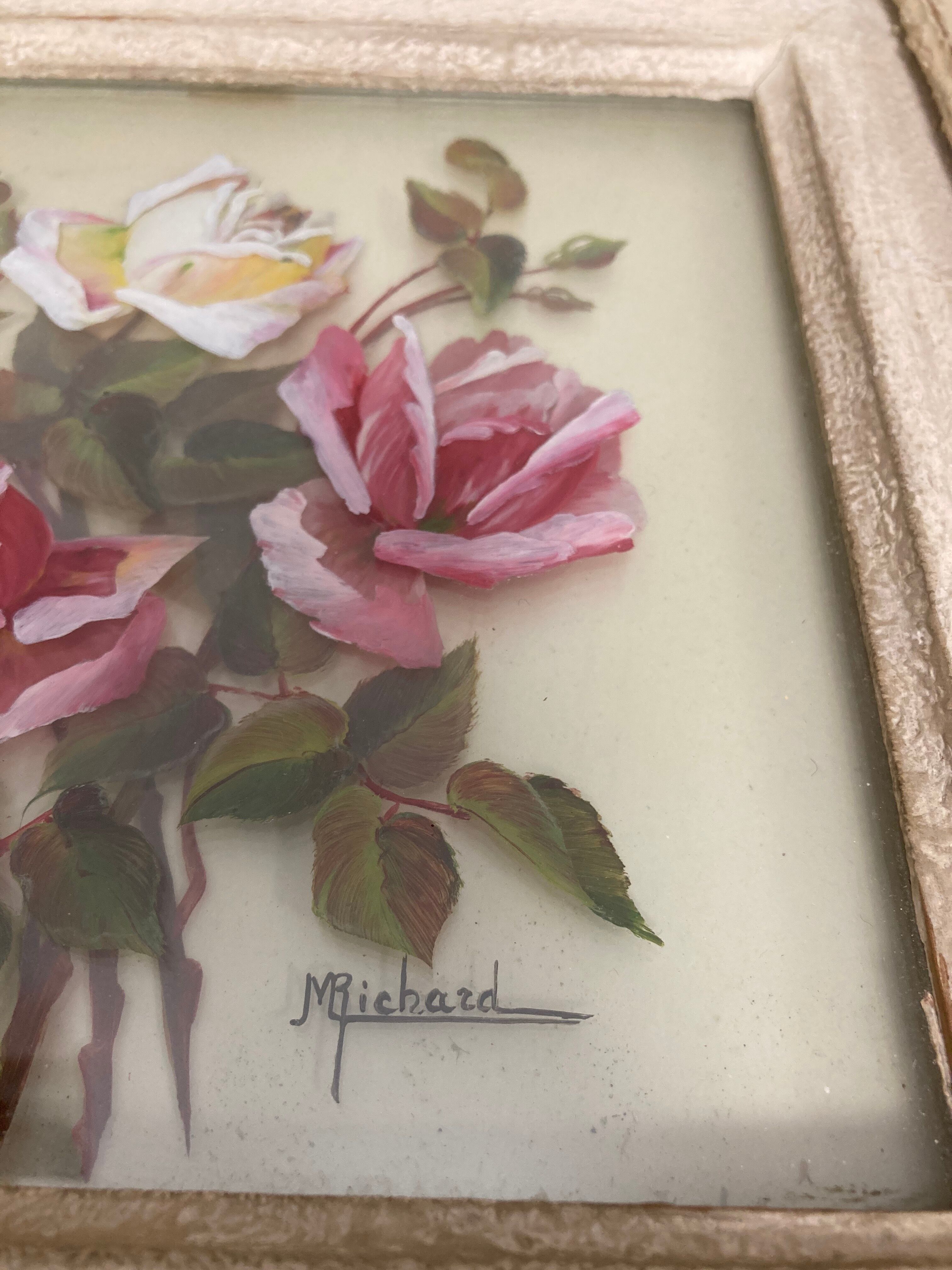 Vintage rose painting