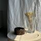Vase en verre à décor géométrique